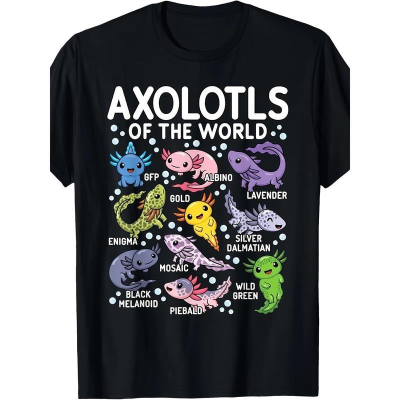 Axolotls Of The World Cute Kawaii Axolotl T-Shirt Made in USA Hoodie, Sweatshirt | TeeBloomCo.com