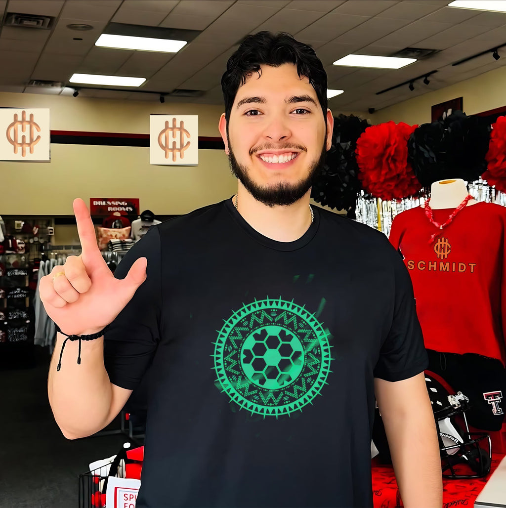 Aztec Fútbol Soccer Mandala tribal football shirt