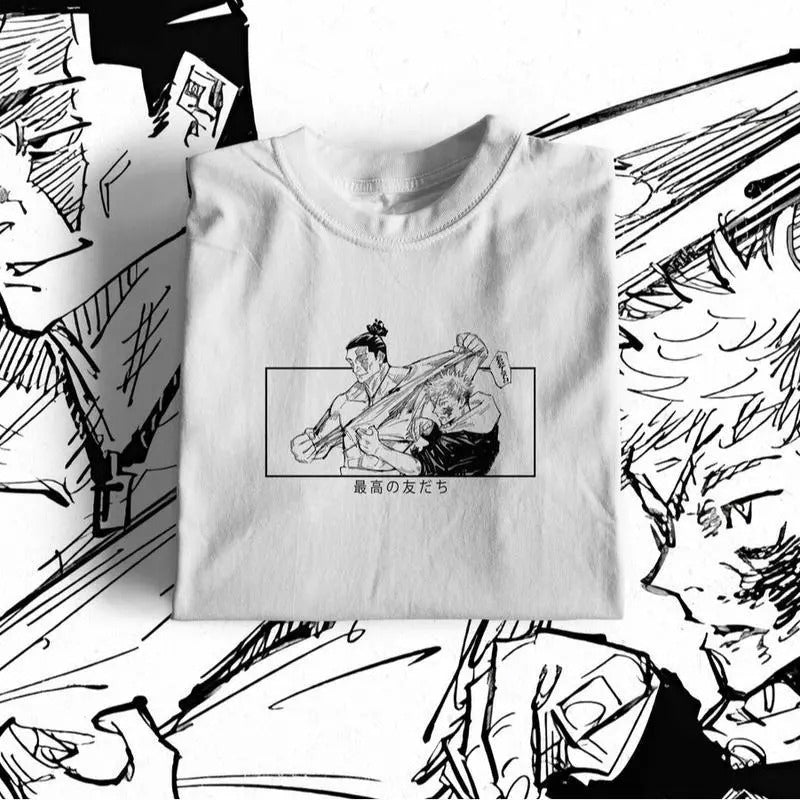 BESTO FRIENDO T-Shirt Yuji Itadori & Aoi Todo Anime JJk Gift For Fan Lover Hoodie, Sweatshirt | TeeBloomCo.com