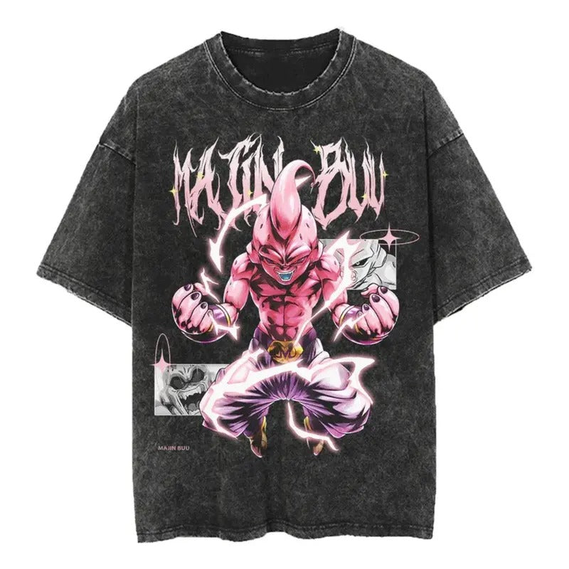 BUU Saga Washed Shirt Menswear Top Underwear Tshirt Streetwear T-Shirt Hoodie, Sweatshirt | TeeBloomCo.com