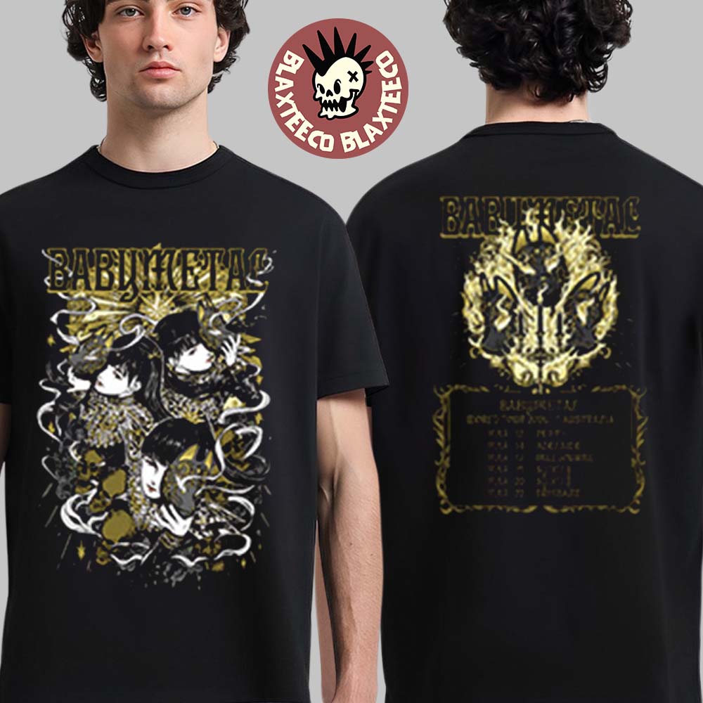 Babymetal World Tour In Australia 2026 Merch Kon Kon T-Shirt