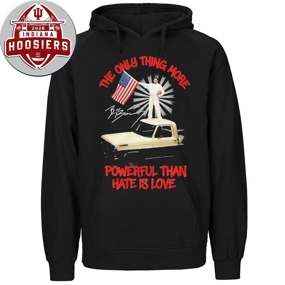 Bad Bunny The Only Thing More Powerful Than Hate Is Love Signature T-Shirt