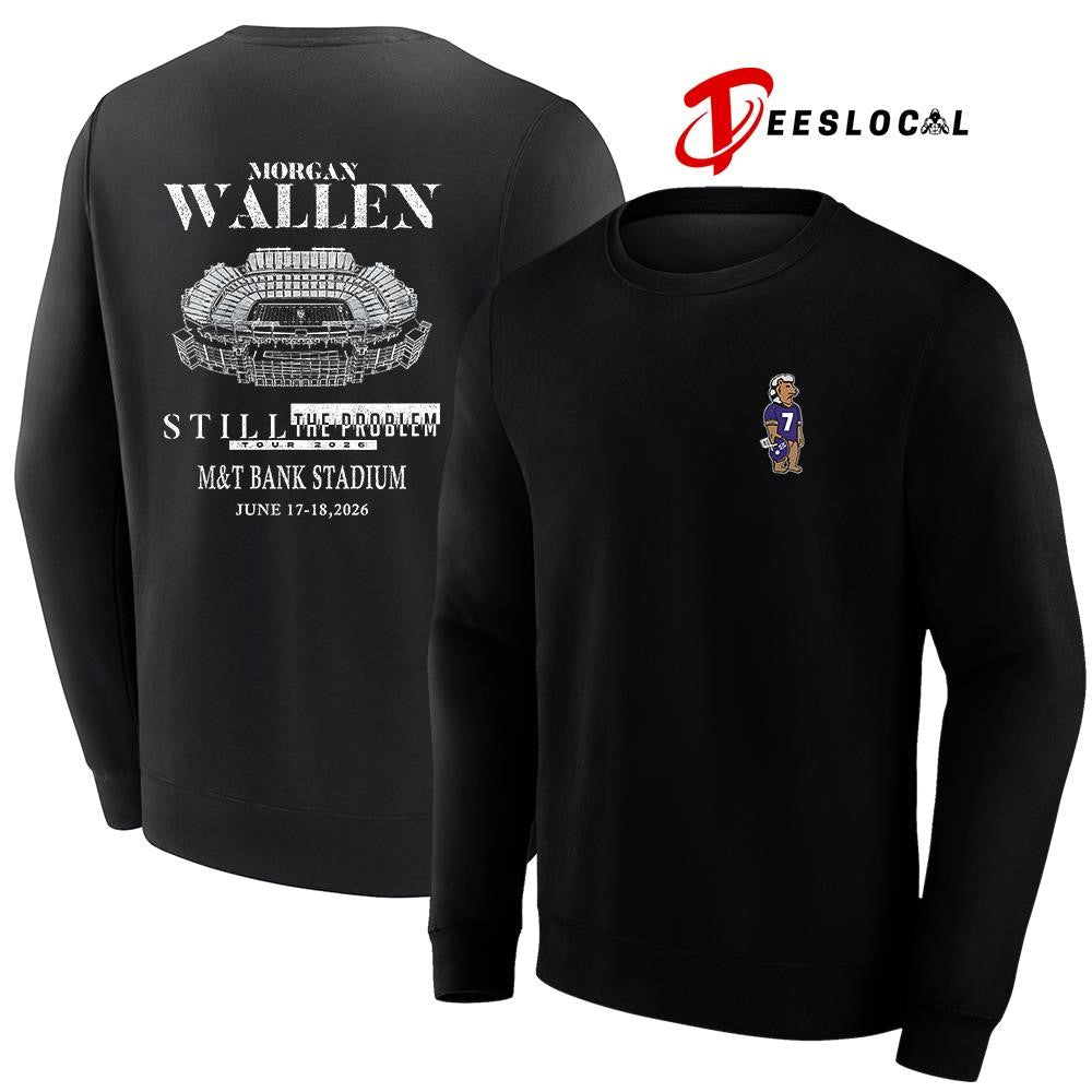 Baltimore Ravens x Morgan Wallen Still the Problem tour stadium shirt
