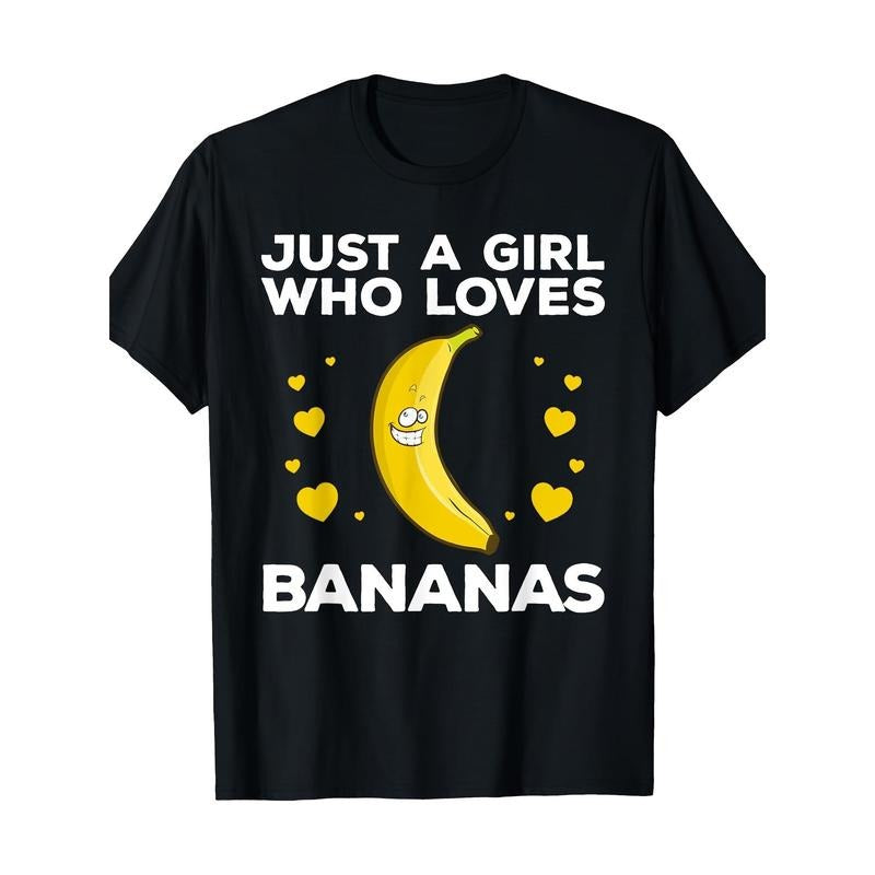 Banana Lover's Delight: Men's 100% Cotton T-Shirt with Fun Banana Design - Casual, Loose Fit, Machine Washable
