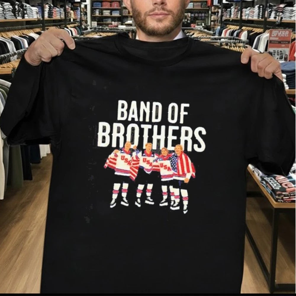 Band of brothers USA ice hockey 2026 Winter Olympics Shirt