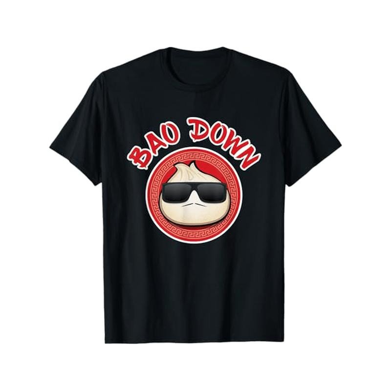 Bao Down Funny Graphic T-Shirt, 100% Cotton Crew Neck Casual Tee, Short Sleeve Printed Top for Men, All-Season Comfort...