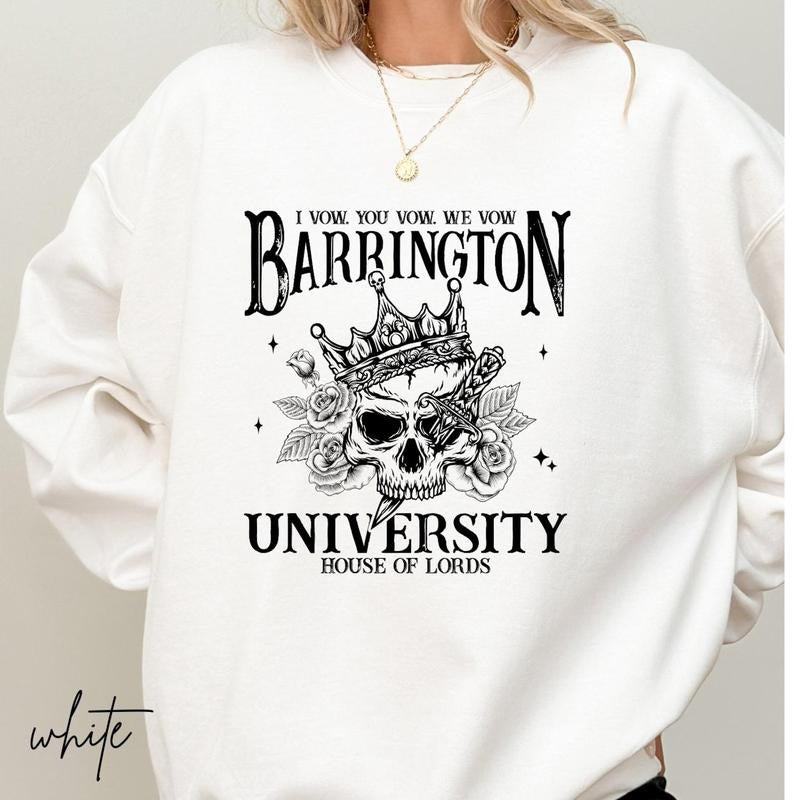 Barrington University Gildan Bookish Sweatshirt, Book Shirt, The Ritual inspired Sweatshirt, Gift for readers, Book Lover...