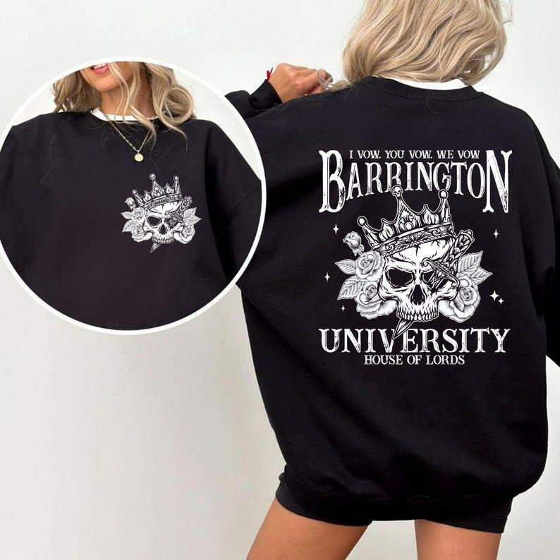 Barrington University Shirt, Book Lover Shirt, The Ritual Shirt Design, Dark Romance Reader Shirt, Smut , Spicy Romance...