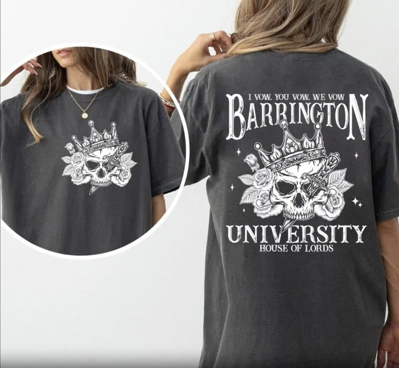 Barrington University Shirt, Book Lover Sweater, The Ritual Shirt, Dark Romance Reader Tee, Smut Sweater, Spicy Romance...