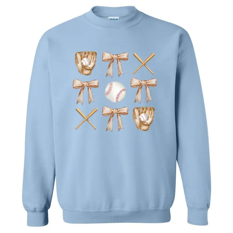 Baseball Collage Coquette Sweatshirt 'NLB' T-Shirts, Hoodie | TeeBloomCo.com