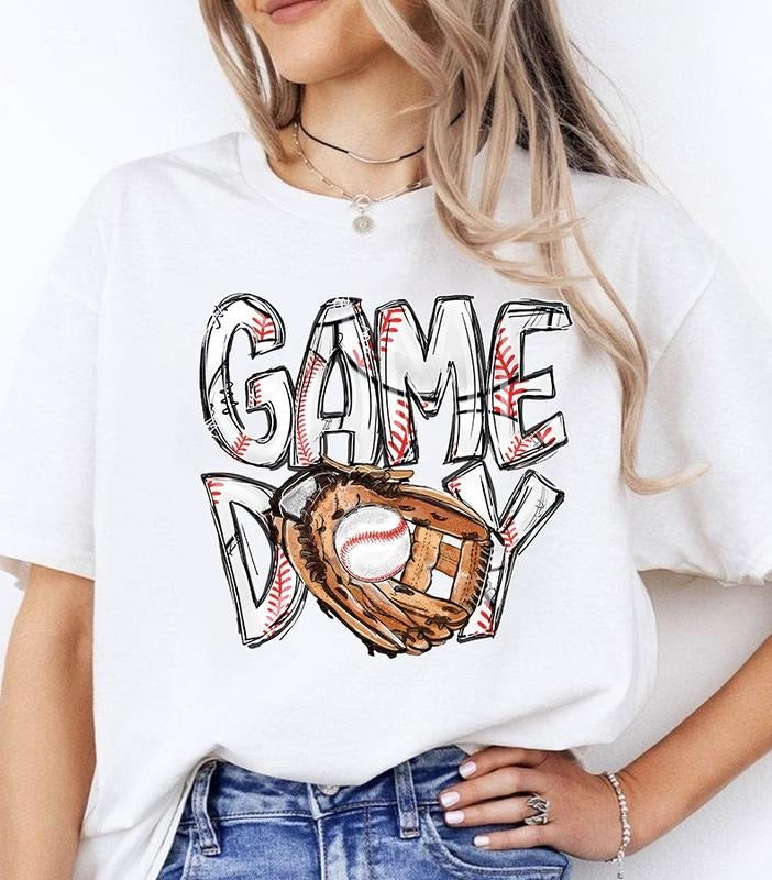 Baseball Comfort Colors Shirt, Baseball Game Day Shirt for Women, Baseball Game Day TShirt, Baseball Mom Shirt, Game Day...