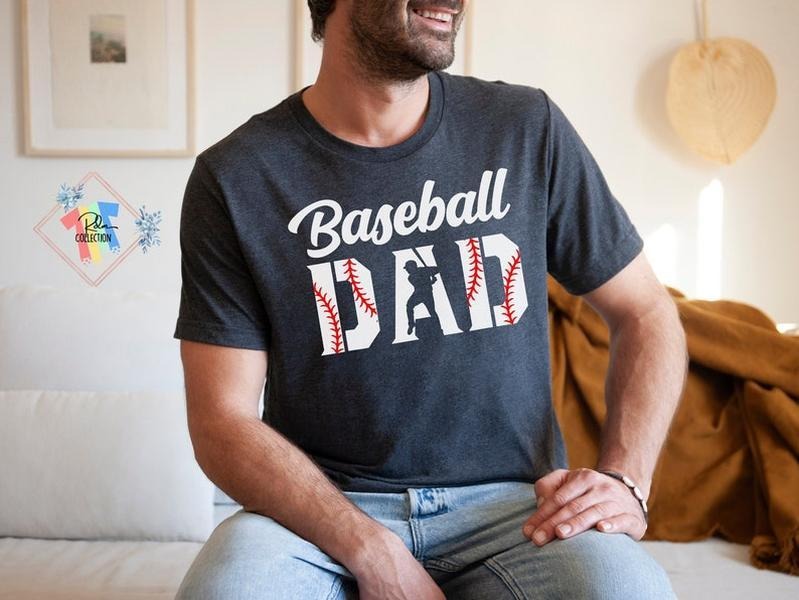 Baseball Dad Shirt, Daddy Gift For Fathers Day Tee dad gift