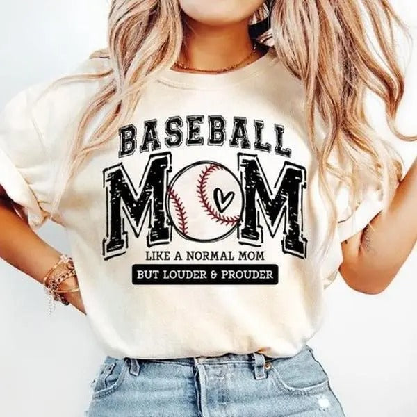 Baseball Mom tShirt-sweatshirt-hoodie Varsity, Distressed sweatshirt, Baseball mama hoodie, Loud and Proud Gift For Mom...