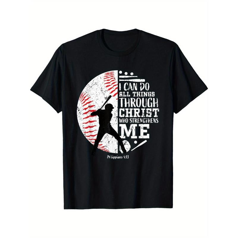 Baseball Players T-Shirt for The Youth, Soft Fabric, Breathable, Comfortable Short Sleeve Tees Perfect for Summer,...