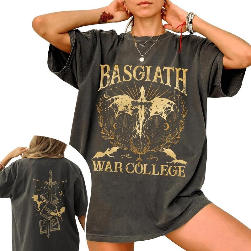 Basgiath War College 2 Sided Comfort Colors Shirt, Fourth Wing Riders Quadrant, Dragon Rider T-Shirt Hoodie, Sweatshirt