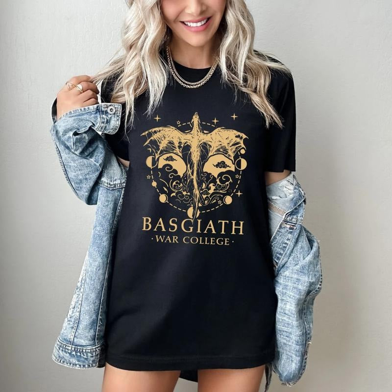 Basgiath War College Shirt, Fourth Wing Shirt, Dragon Rider Shirt, Violet Sorrengail, Xaden Riorson,  Onyx Storm Shirt,...