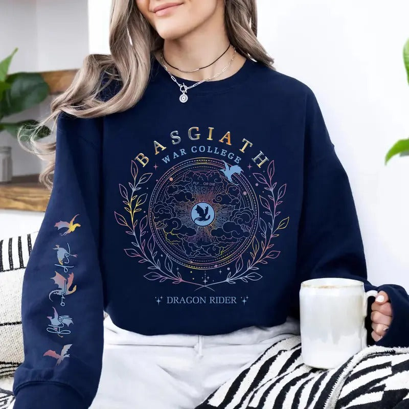 Basgiath War College Shirt, Fourth Wing Sweatshirt, The Empyrean Series Tee Shirt, Dragon Rider Sweater, Wing Leader...