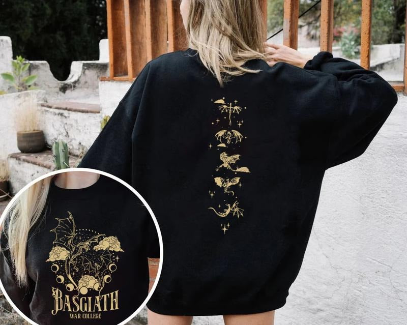 Basgiath War College Shirt, The Empyrean Series Tee Shirt, Fourth Wing Sweatshirt, Dragon Rider T-Shirt, Violet...