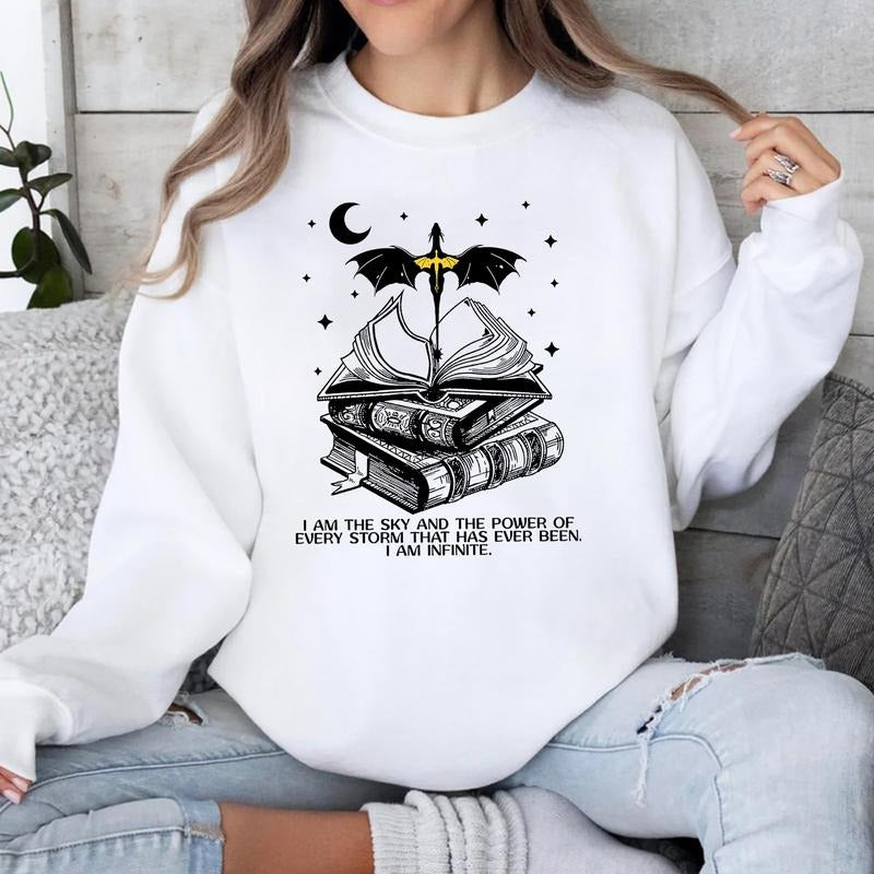 Basgiath War College Sweatshirt, Fourth Wing Merch Sweater, Fourth Wing Shirt, Dragon Rider Shirt, Bookish Shirt, The...