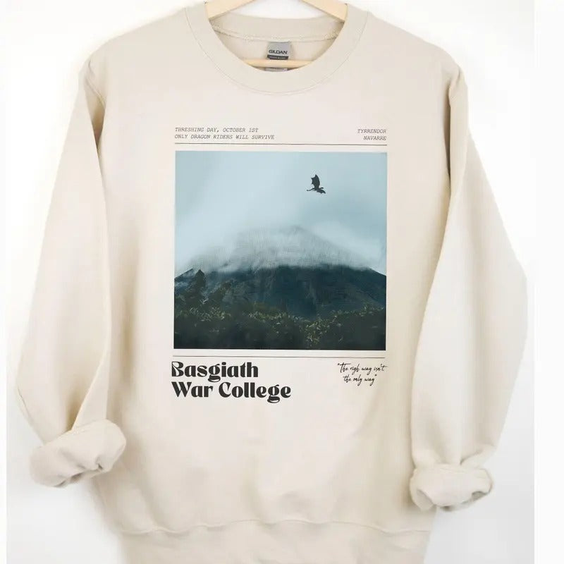 Basgiath War College Sweatshirt, Fourth Wing Shirt, Iron Flame Violet Sorrengail Riders Quadrant Xaden Riorson The...