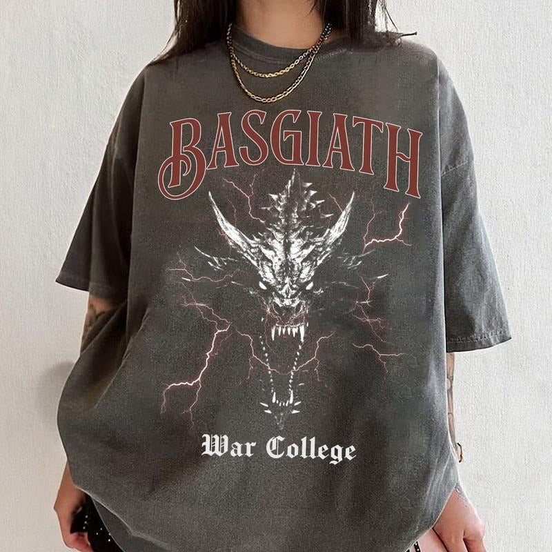 Basgiath War College T-Shirt, Dragon Rider Tee Shirt, Fourth Wing Sweatshirt, Bookish Shirt, Wing Leader Tee Shirt,...