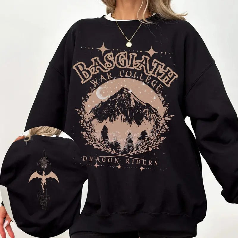Basgiath War College T-Shirt, Fourth Wing Shirt, Dragon Riders Sweater, Iron Flame T-Shirt, Onyx Storm Tee, Rebecca...