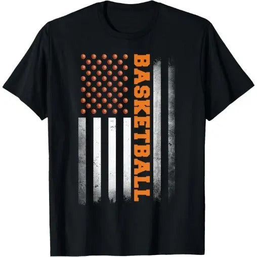 Basketball USA US Flag Basketball Men Boys T-Shirt Made in USA Hoodie, Sweatshirt | TeeBloomCo.com