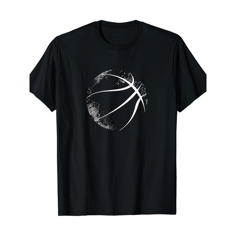 Basketball silhouette, Basketball T-shirt, men's T-shirt,  made in usa Hoodie, Sweatshirt | TeeBloomCo.com