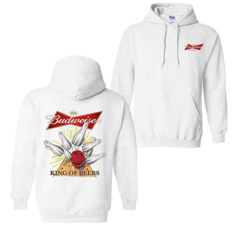 Bbudweiser King Of Beer Retro T Shirt, Hoodie 2 Sides Full Color Sweatshirt | TeeBloomCo.com