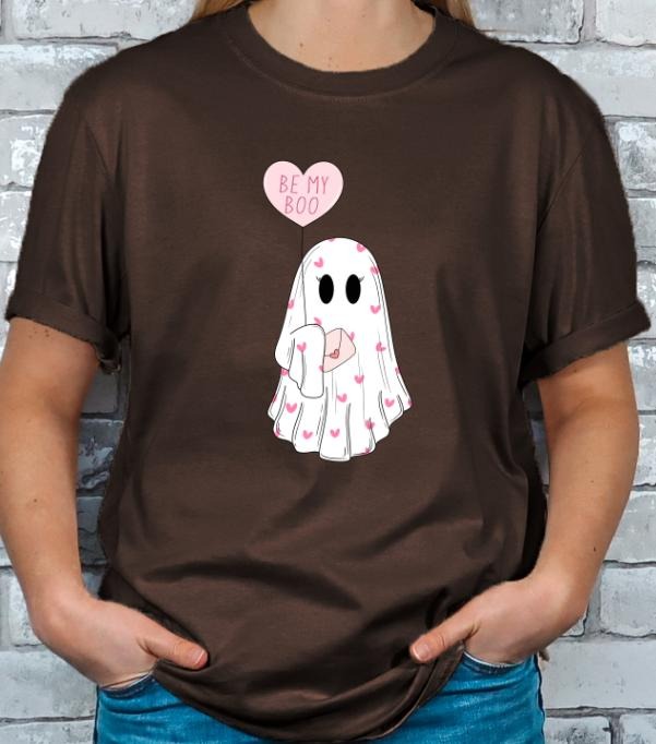 Be My Boo Valentines Ghost T-shirt Hoodie, Sweatshirt | TeeBloomCo.com