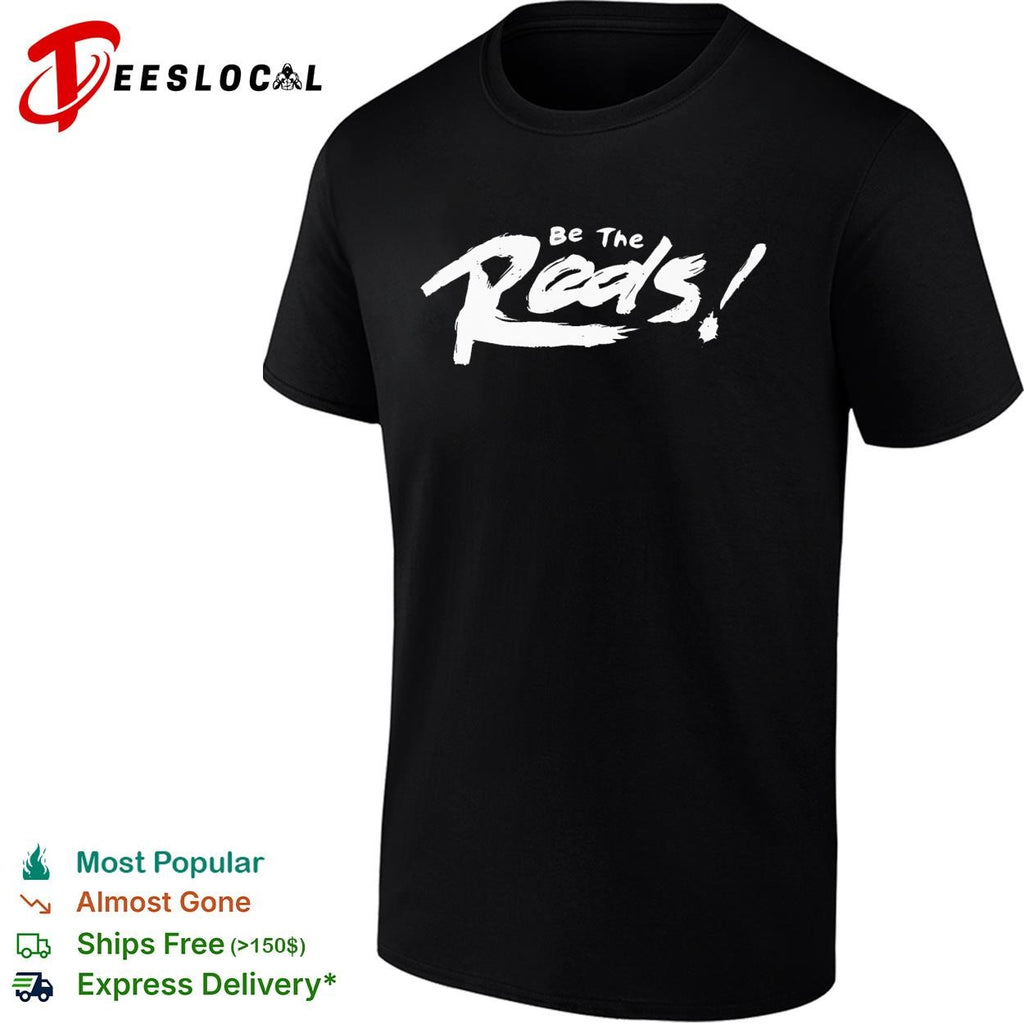 Be the Reds bold brushstroke rally text sports shirt