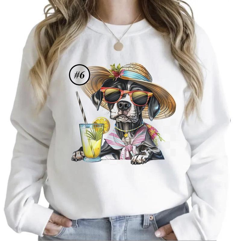 Beach Dogs Summer Funny Sweatshirts Sunny Day Hoodie Cocktail Summer T-shirt Hunting Season Unisex 1 | TeeBloomCo.com