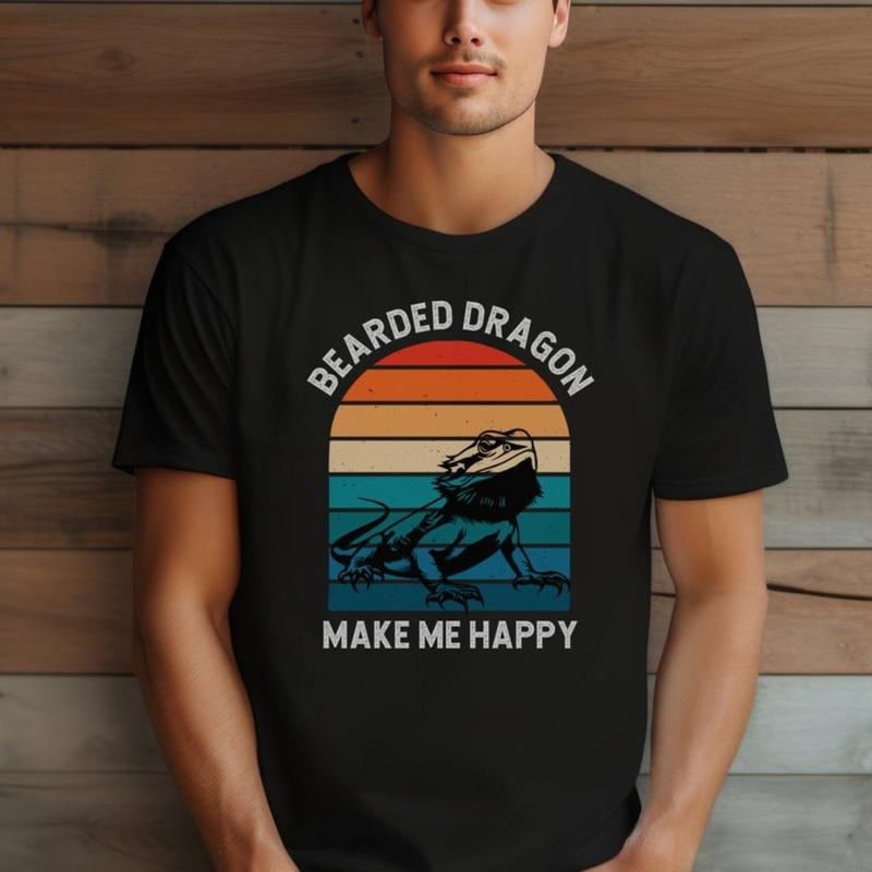 Bearded dragon Shirt for men and women, Pet Reptile Lover Gift, Funny Lizard T-Shirt, Cute Bearded Dragon Tee, Beardie...