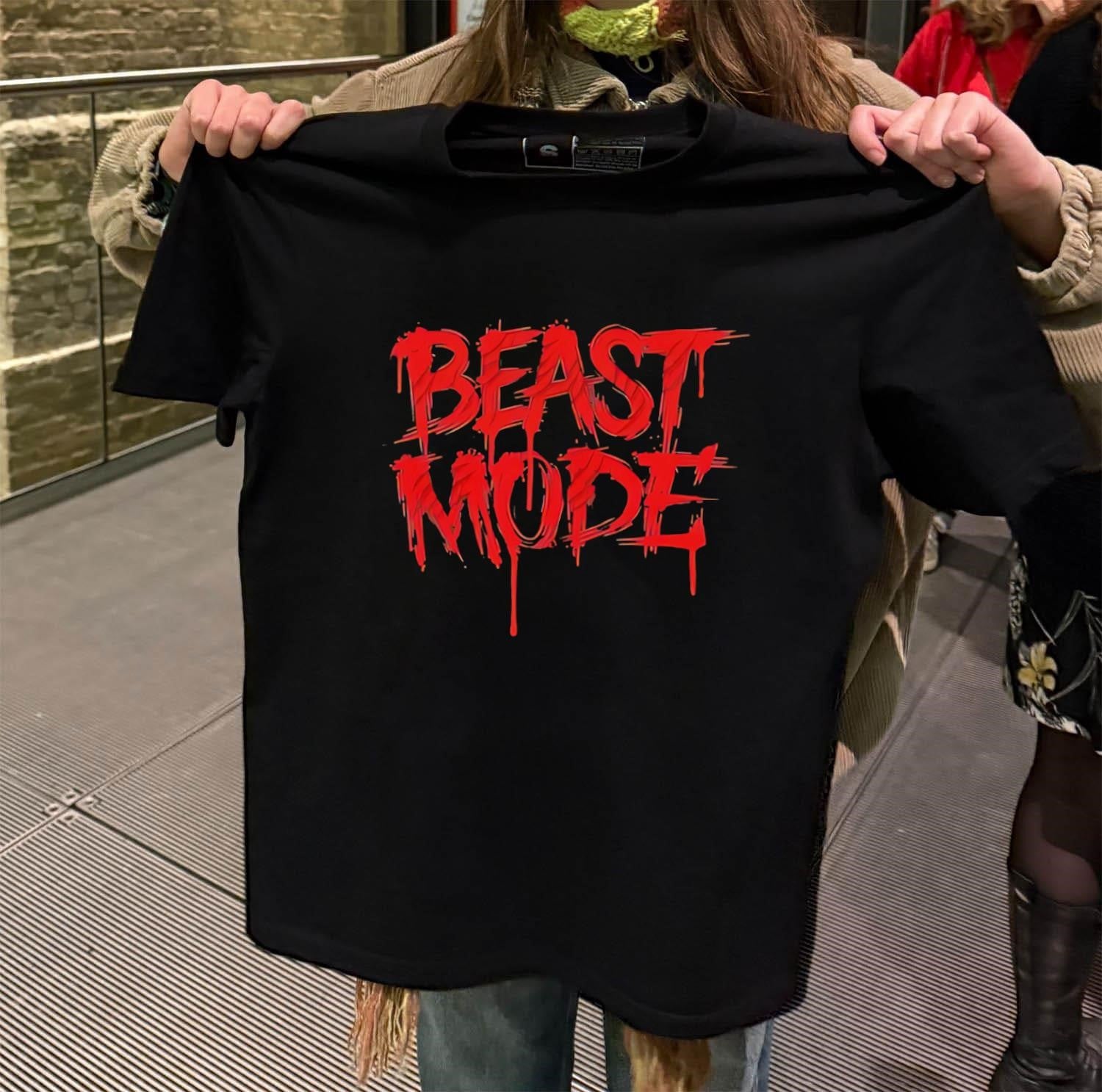 Beast Mode Red Paint Drip shirt