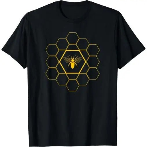 Bee Honeycomb Beekeeper Beekeeping T-Shirt Gift T-Shirt Made in USA Hoodie, Sweatshirt | TeeBloomCo.com