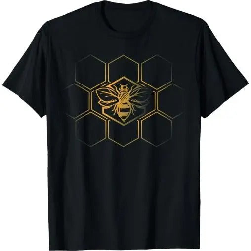 Beekeeper Beekeeping - Honeycomb Love For Bees T-Shirt  Made in USA Hoodie, Sweatshirt | TeeBloomCo.com