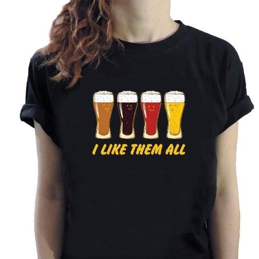 Beer funny Print T-shirt I don't discriminate Cool Casual Funny Graphic Unisex Tee made in usa Hoodie, Sweatshirt
