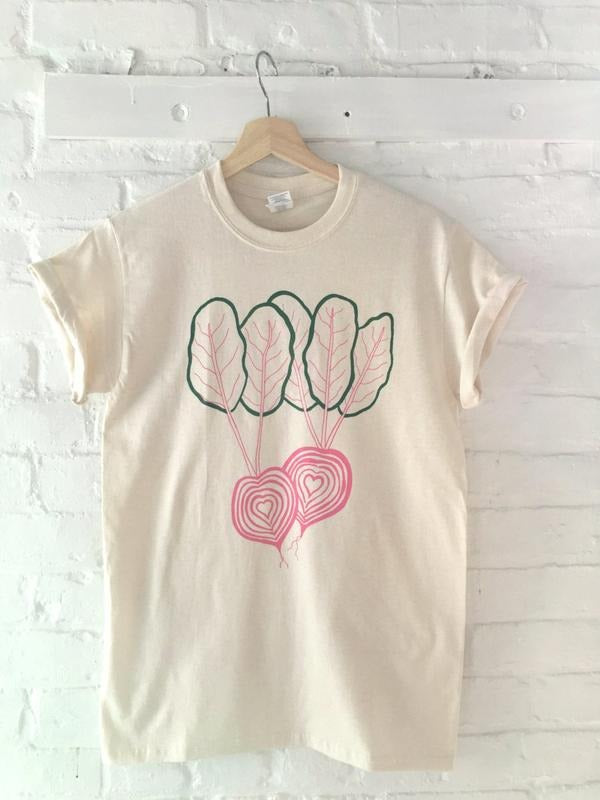 Beet Shirt, Graphic Tee, Vegetable Screen Print Shirt, Clothing Foodie Gift Hoodie, Sweatshirt | TeeBloomCo.com