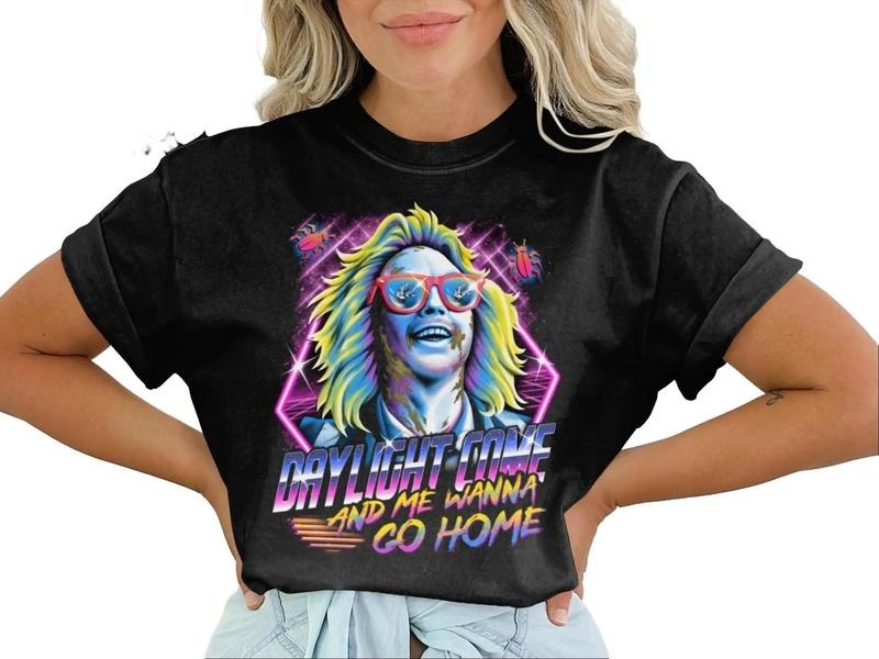 BeetleJuice Halloween 80s Movie Unisex Tee, Beetlejuice 1988 Movie shirt, Vintage Horror Beetlejuice Shirtstyle{n002}2...