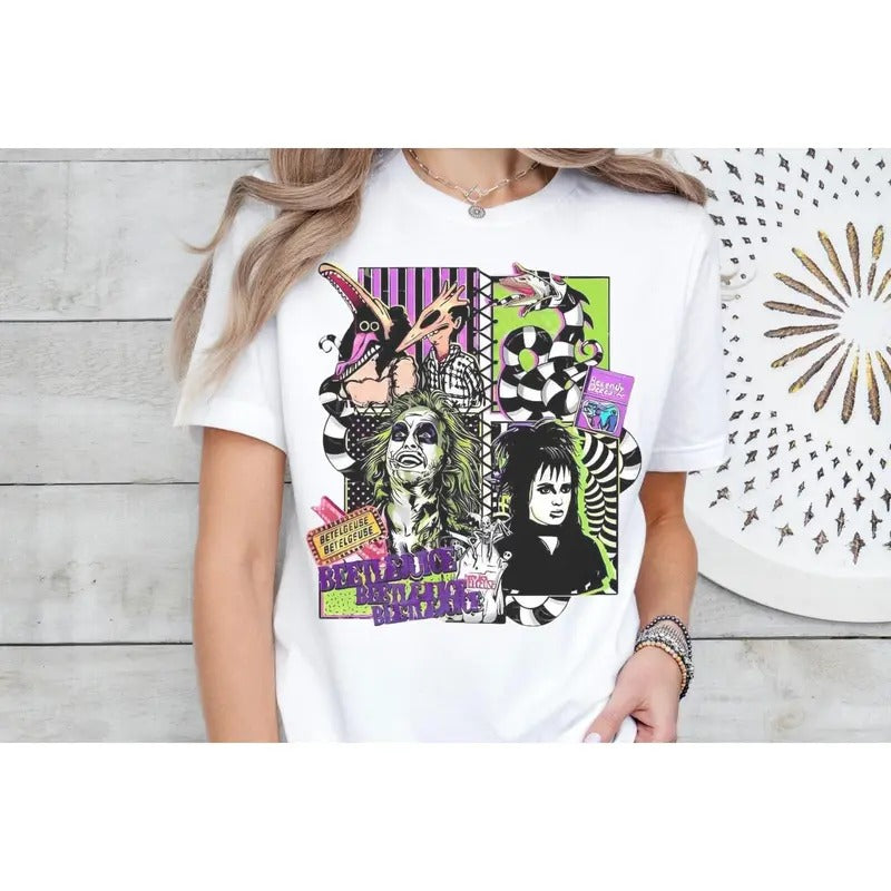 Beetlejuice Halloween T-Shirt, Halloween Monster Sweatshirt, Spooky Halloween Tee Shirt, Beetlejuice It's Show Time...