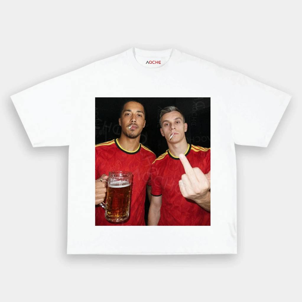 Belgium Football Team Trossard x Tielemans Drunk Smoke Shirt
