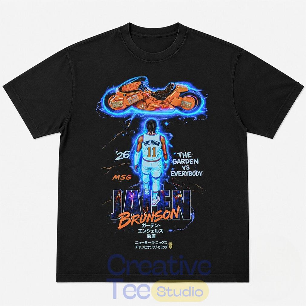Ben Stiller Knicks Game 5 Jalen Brunson Motorcycle Shirt