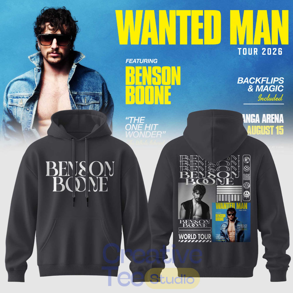 Benson Boone: Wanted Man Tour 2026 Hoodie