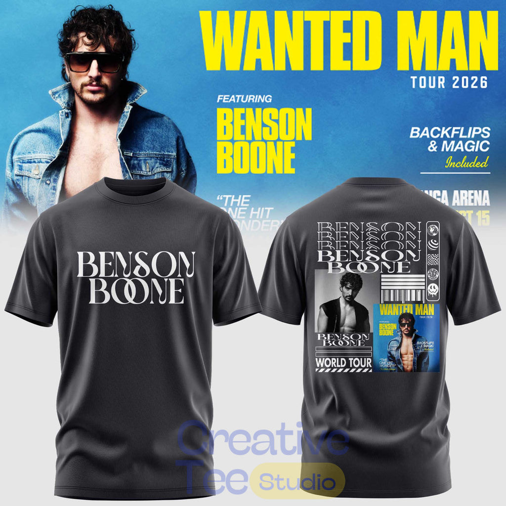 Benson Boone: Wanted Man Tour 2026 T-Shirt