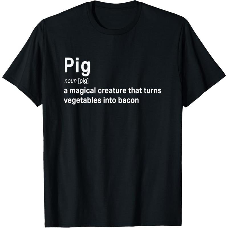 Best Hilarious Pig and Bacon Definition Funny Gift T-Shirt made in usa Hoodie, Sweatshirt | TeeBloomCo.com