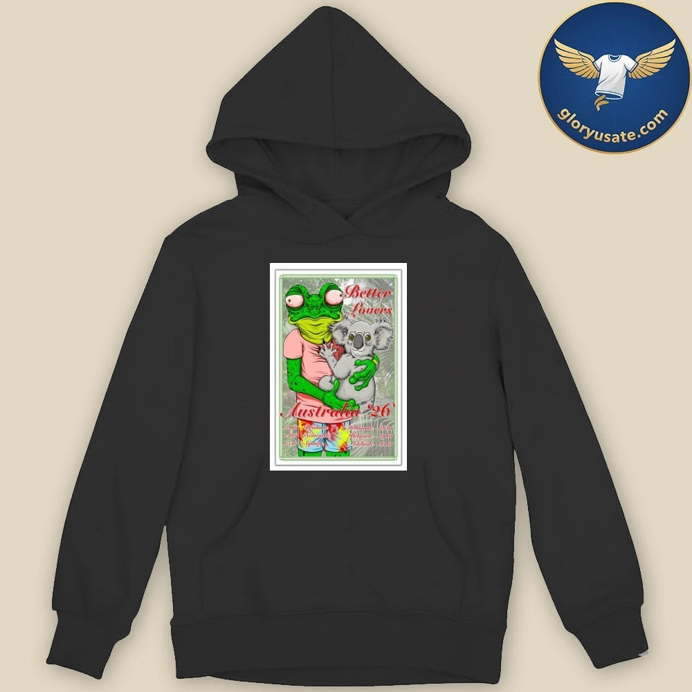 Better Lovers Australia Tour 2026 Poster Shirt