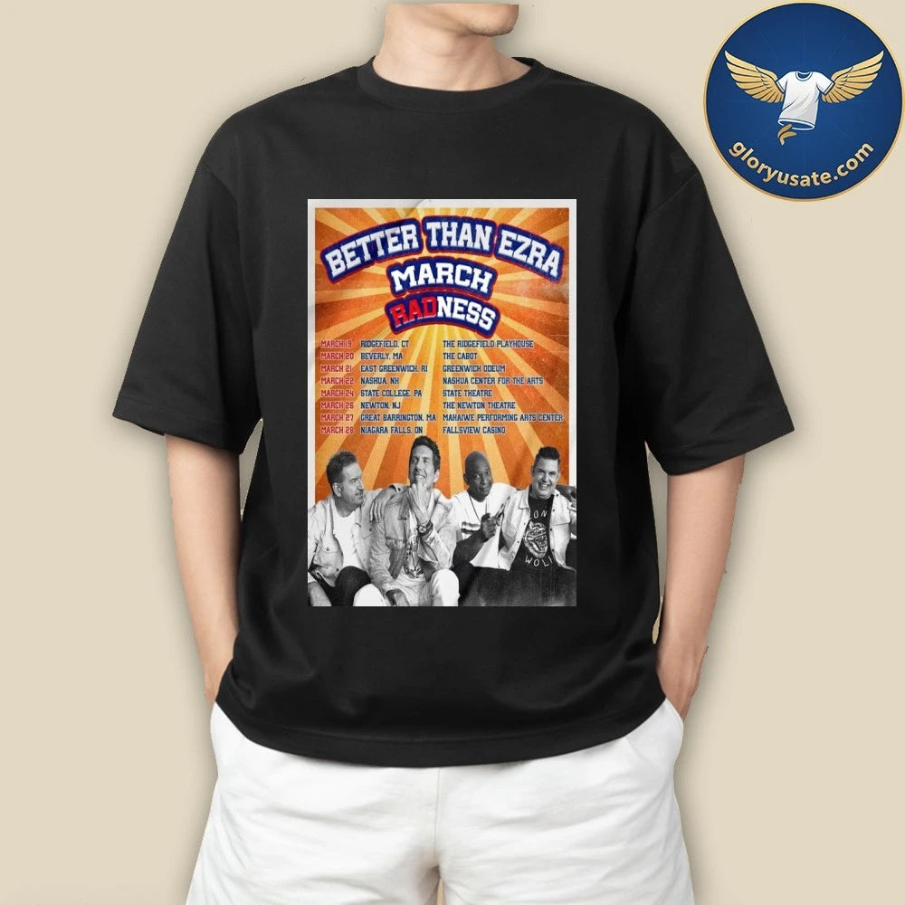 Better Than Ezra March Tour 2026 Poster Shirt