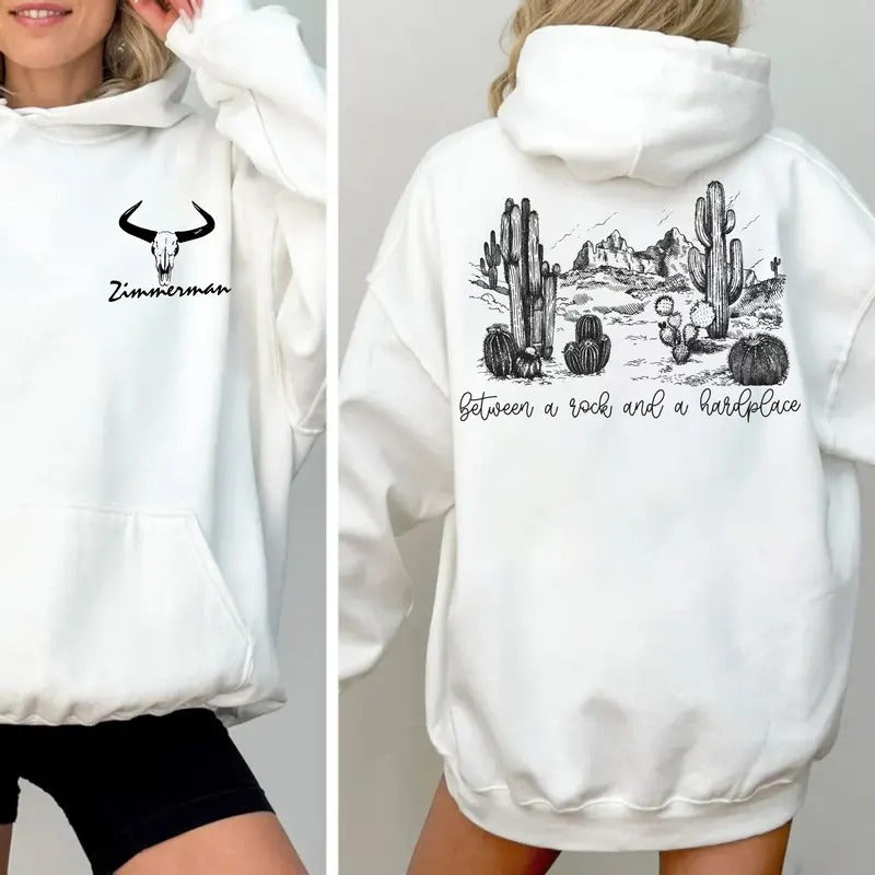 Between Rock And Hardplace, Zimmermann Inspired 2 Sides Shirt, Country Music Apparel, Unisex Sweater Pullover Tee Hoodie,...
