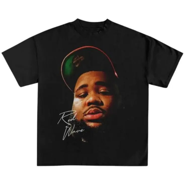 Big Face Rod Wave shirt - Rapper t shirt - hip hop shirt Classic Cotton Fabric Menswear Hoodie, Sweatshirt | TeeBloomCo.com