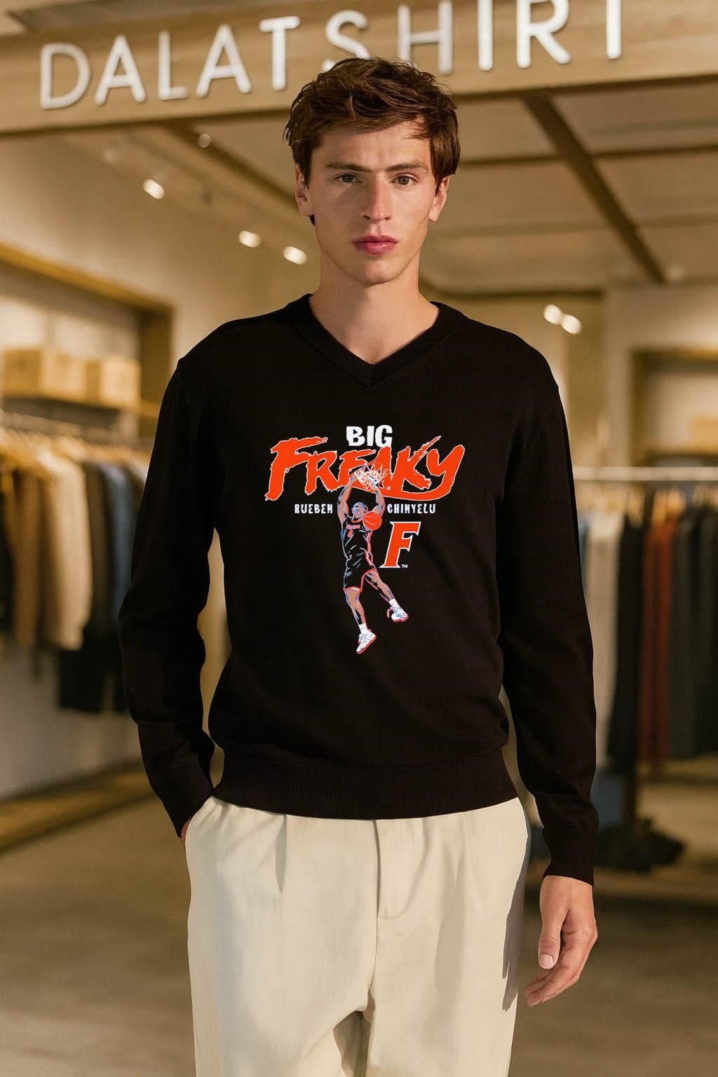 Big Freaky Rueben Chinyelu Florida Basketball Dunk shirt